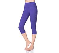 SOFTSAIL Delle Donne A Vita Alta 3/4 di Lunghezza Pancia Pannello di Controllo delle Ghette Classico Casual Stretch Traspirante delle Signore del Cotone Pantaloni LWP34