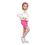 SOFTSAIL Leggings da Ragazza Pantaloncini da Ciclismo Breve Cotone Sportivo Danza Ginnastica Traspirante Comodo E Stretchabile Rosa Chiaro 4-5 Anni