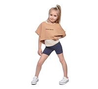 SOFTSAIL Leggings da Ragazza Pantaloncini da Ciclismo Breve Cotone Sportivo Danza Ginnastica Traspirante Comodo E Stretchabile Jeans 3-4 Anni