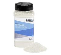 SoftSand - Rivestimento antiscivolo, particelle di gomma - bianco - 0,5 l - sabbia in gomma ideale come rivestimento antiscivolo per barche e piscine, grana fine - da miscelare con la vernice