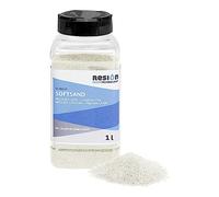 SoftSand - Rivestimento Antiscivolo, Particelle di Gomma - Bianco - 1 l - Sabbia in Gomma Ideale Come Rivestimento Antiscivolo per Barche e Piscine, Grana Media, da miscelare con Il Colore