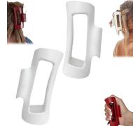 Softss Elastic Fashion Shark Clipss, Cozy Clipss, Clip per capelli morbidi 4,2 in media, clip per capelli morbidi e flessibili per donne, clip flessibili e unsnappabili (bianco)