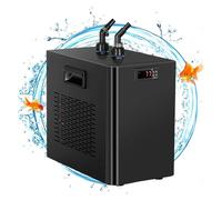 SOFTTO Trattamenti dell'Acqua dell'acquario Acquario Chiller 42 Gal 1/10 HP Fish Tank Refrigeratore d'Acqua Compressore di refrigerazione for idroponico Axolotl Jellyfish Riscaldatori per acquari