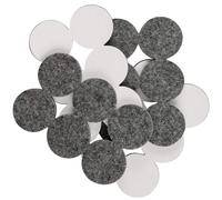 SoftTouch 1 12 cuscinetti rotondi in feltro per mobili resistenti - Sposta senza sforzo e proteggi superfici e pavimenti, grigio (confezione da 2