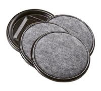 SoftTouch Furniture Caster tazze con fondo moquette per pavimenti duri, marrone, 4291295N