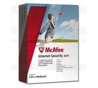 SOFTWARE Antivirus MCAFEE INTERNET SECURITY 2011 - 3 UTENTI - ITA NEW