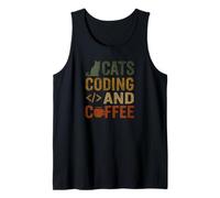 Software Dev Cat Coffee Code Lavoro remoto Canotta