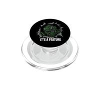 Software Developer Bug Monster It's A Feature PopSockets PopGrip per MagSafe