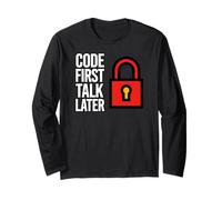Software Developer Code First Talk Later Maglia a Manica