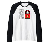 Software Developer Code First Talk Later Maglia con Maniche Raglan