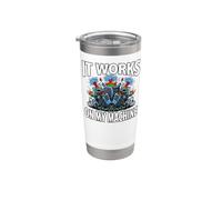 Software Developer It Works On My Machine Bicchiere termico in acciaio inox doppia parete