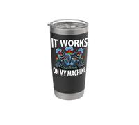 Software Developer It Works On My Machine Bicchiere termico in acciaio inox doppia parete