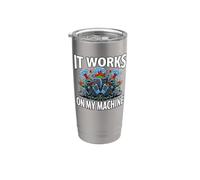 Software Developer It Works On My Machine Bicchiere termico in acciaio inox doppia parete