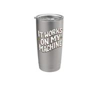 Software Developer It Works On My Machines Bicchiere termico in acciaio inox doppia parete