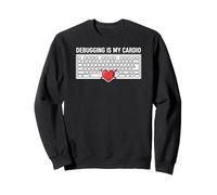 Software Developer Programmer Debugging Is My Cardio Felpa