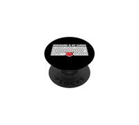 Software Developer Programmer Debugging Is My Cardio PopSockets PopGrip Adesivo