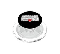 Software Developer Programmer Debugging Is My Cardio PopSockets PopGrip per MagSafe
