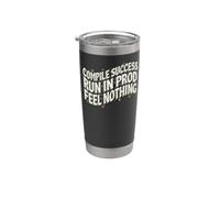 Software Developer Run In Prod Feel Nothing Bicchiere termico in acciaio inox doppia parete