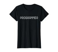 Software di Programmazione Tech Ingegnere informatico Programmatore Codificatore Maglietta con Stampa Grafica Economica, Donna, Nero, L