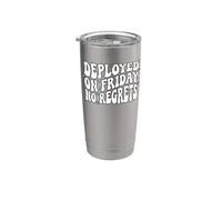 Software Engineer Deployed On Friday No Regrets Bicchiere termico in acciaio inox doppia parete
