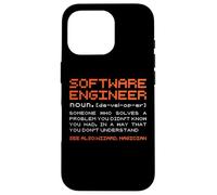 Software-Engineer Developer Debugger Coder Programmatore di codifica Custodia per iPhone 16 Pro