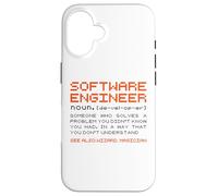 Software-Engineer Sviluppatore Definizione Programmazione Custodia per iPhone 16