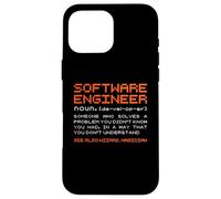 Software-Engineer Sviluppatore Definizione Programmazione Custodia per iPhone 16 Pro Max