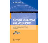Software Engineering and Development: 7th International Conference, ICSED 2025, Bangkok, Thailand, October 29-31, 2025, Proceedings: 2889