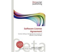 Software License Agreement: Contract, Software, First Sale Doctrine, Contracts of Adhesion, License Manager