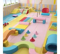 Software per l'addestramento all'integrazione sensoriale dei bambini, centro di educazione prescolare, attrezzatura da gioco con combinazione di scivolo e trapano per arrampicata al coperto A25