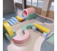 Software per l'addestramento all'integrazione sensoriale dei bambini, centro di educazione prescolare, attrezzatura da gioco con combinazione di scivolo e trapano per arrampicata al coperto A19