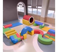 Software per l'addestramento all'integrazione sensoriale dei bambini, centro di educazione prescolare, attrezzatura da gioco con combinazione di scivolo e trapano per arrampicata al coperto A29