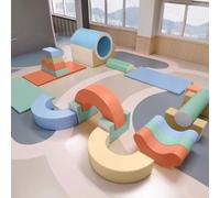 Software per l'addestramento all'integrazione sensoriale dei bambini, centro di educazione prescolare, attrezzatura da gioco con combinazione di scivolo e trapano per arrampicata al coperto A24