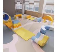 Software per l'addestramento all'integrazione sensoriale dei bambini, centro di educazione prescolare, attrezzatura da gioco con combinazione di scivolo e trapano per arrampicata al coperto A27