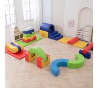 Software per l'addestramento all'integrazione sensoriale dei bambini, centro di educazione prescolare, attrezzatura da gioco con combinazione di scivolo e trapano per arrampicata al coperto A39