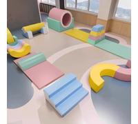 Software per l'addestramento all'integrazione sensoriale dei bambini, centro di educazione prescolare, attrezzatura da gioco con combinazione di scivolo e trapano per arrampicata al coperto A28
