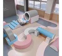 Software per l'addestramento all'integrazione sensoriale dei bambini, centro di educazione prescolare, attrezzatura da gioco con combinazione di scivolo e trapano per arrampicata al coperto A22