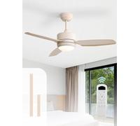 Sofucor 117cm Ventilatore da Soffitto con Luce LED, Dimmerabile 3CCT, Telecomando, 6 Velocità, Timer, Silenzioso Lampada Ventilatore da Soffitto per Soggiorno, Cucina, Camera da Letto