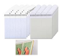 sofun 72 strisce in autoadesive (36 coppie), poster per appendere immagini senza foratura, adesivo su entrambi i lati, senza residui, per cornici e decorazioni da parete (bianco, 19 x 92 mm)