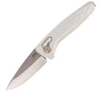 SOG ONE ZERO AU? / LAMA DROP POINT DA 3,1" / SCATOLA / ARGENTO + CROMO SOG-15-73-03-57