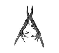 SOG PowerLiter, mini attrezzo multiuso con 19 strumenti leggeri, compatto lungo 12,7 cm, con coltello, cacciavite, porta punte esagonali, nero