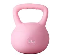 soges Peso Russo Morbido Kettlebell Riempito di Sottile Sabbia di Ferro Allenamento a Casa e Palestra con Manico Ampio Antiscivolo per Esercizi 5kg Rosa