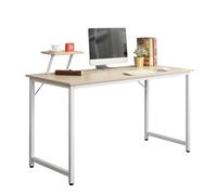 soges Scrivania 100 cm Computer di Legno Tavolo Ufficio Studio a Casa Tavolo per Scrivere Stazione di Lavoro Quercia