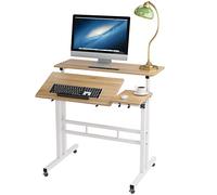 soges Scrivania,Scrivania Salvaspazio,Stand Up Desk,Regolabile Scrivania del Computer Workstation Mobile Desktop Sit-Stand Scrivania in Piedi,L Scrivania Aptop,80 * 30CM