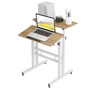 soges Stand Up Desk regolabile Scrivania del computer Workstation mobile Desktop sit-stand Scrivania in piedi, l scrivania aptop,101-OK-N