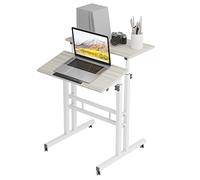 soges Stand Up Desk regolabile Scrivania del computer Workstation mobile Desktop sit-stand Scrivania in piedi, l scrivania aptop,SEU-ZS-101-MP