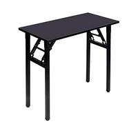 sogesfurniture, BHEU-AC5CB-8040 - Scrivania piccola pieghevole, 80 x 40 cm, per computer, ufficio, tavolo da pranzo, tavolo da lavoro, pieghevole, per la casa, l’ufficio, picknick, nero