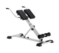sogesfurniture Hyperextension per addominali e schiena, regolabile in 7 posizioni in altezza, pieghevole, panca romana, attrezzo per l'allenamento multifunzionale, per casa, fitness, fino a 100 kg