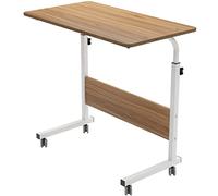 sogesfurniture Laptop Table Tavolino Altezza Regolabile, 80 * 40cm Portatile Tavolo Laptop Tavolo per Notebook PC, Rovere Chiaro 05#1-80OK-BH
