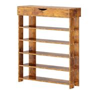 sogesfurniture Scarpiera in legno a 5 livelli, per 20 paia di scarpe, ideale per corridoio, corridoio, scale, 75 x 30 x 94 cm, marrone vintage, 10CZWKL24-FG